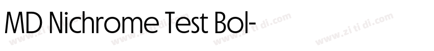 MD Nichrome Test Bol字体转换